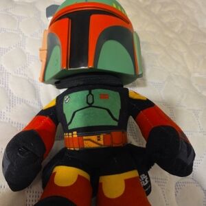 Star Wars Bounty Hunter Plush - Green, Red, Black